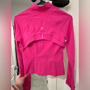 Lululemon cropped define jacket SONIC PINK
